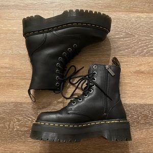 Dr Marten’s Jadon Leather Platform Boots